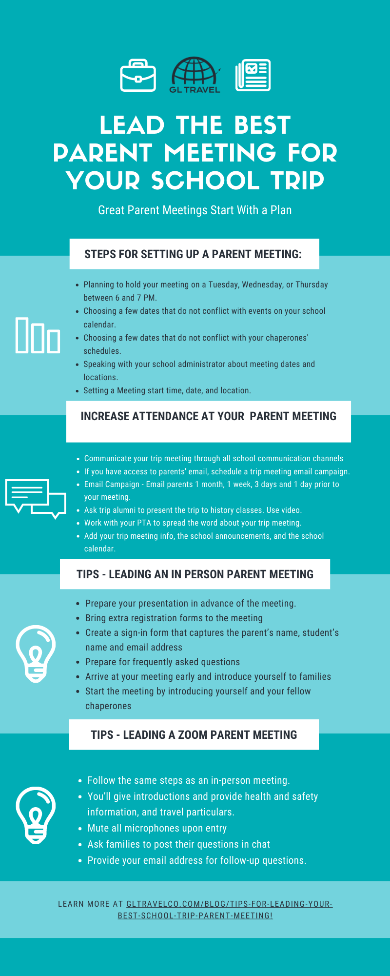 School Trip Parent Meeting Infographic